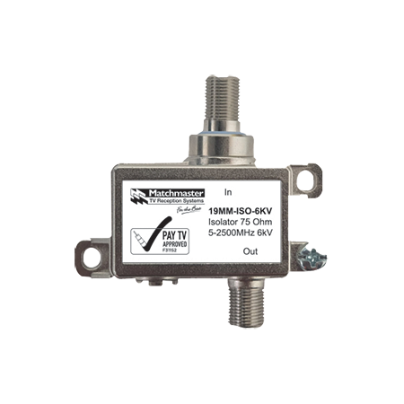 75 Ohm 5-2500MHz 6kV Isolator