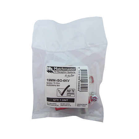 75 Ohm 5-2500MHz 6kV Isolator