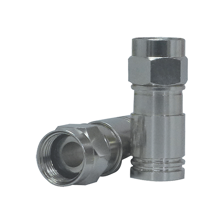 RG6 'F' Male Compression STD Connector for Foxtel Approved Quad and Tri-shield Cables (50 Pack)