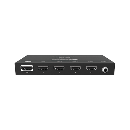 4 Way 4K High Speed HDMI® Splitter with Built-in Downscaler
