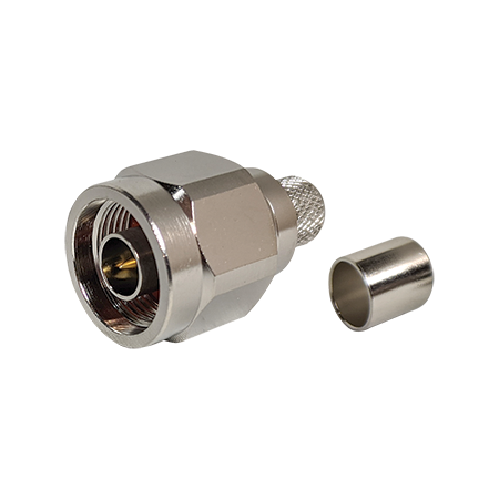 'N' Plug for LL400/LMR400 50 Ohm Spring Finger