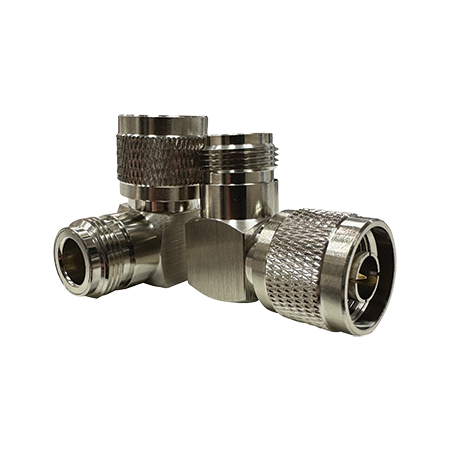 'N' Plug to 'N' Socket Right Angle Adaptor