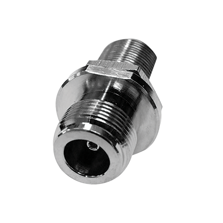 'N' Socket to 'N' Socket with Nut and Washer for Bulkhead Mounting