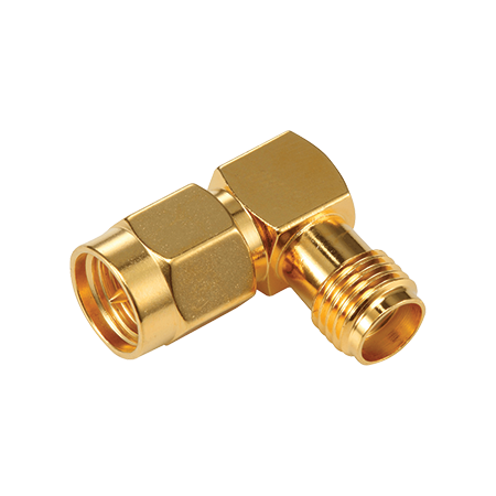 SMA Plug to SMA Socket Right Angle Adaptor