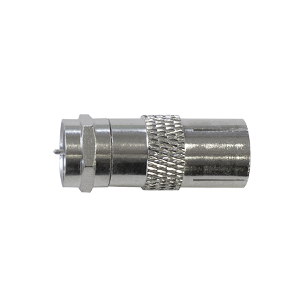 'F' Male to IEC (PAL) Female Adaptor (10 pack)