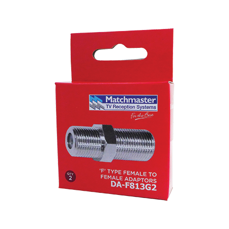 'F' Female to 'F' Female 3GHz Adaptor (2 Pack)