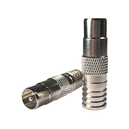 RG6 IEC (PAL) Male Crimp Connector (10 Pack)