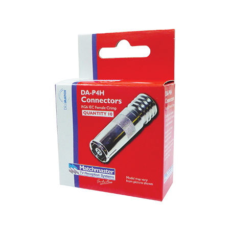RG6 IEC (PAL) Female Crimp Connector (10 Pack)