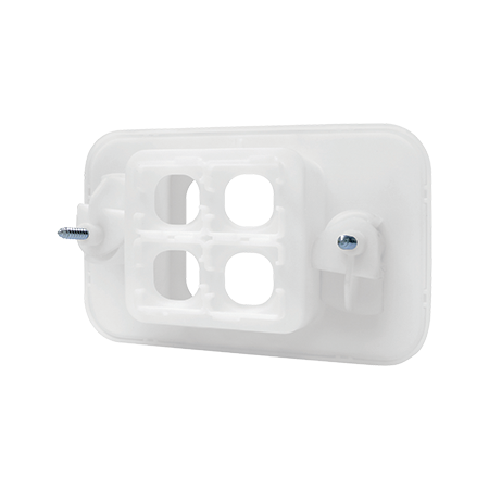 Recessed 4 Way DigiPORT® Wall Plate with Three Blank Inserts