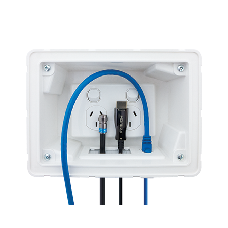 Recessed Wall Point with Built-in Cable Management System