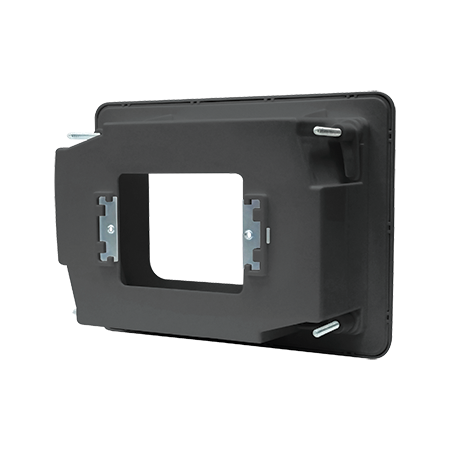 Recessed Wall Point with Built-in Cable Management System (Black)