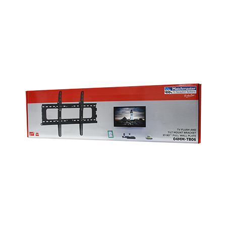 37-90"* 75kg Ultra Slim Full Wall Plate with Tilt TV Bracket