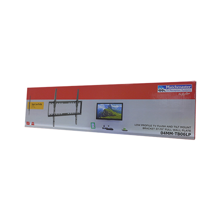 37-70" 35kg Low Profile Full Wall Plate with Tilt TV Bracket