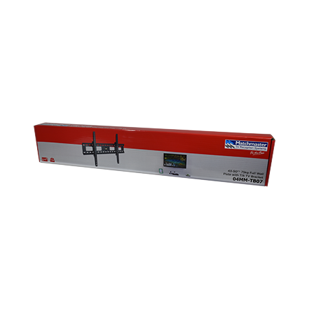43-90"* 75kg Full Wall Plate with Tilt TV Bracket