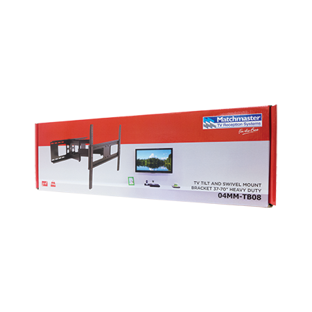 37-80"* 50kg Heavy-duty Tilt and Swivel Extendable Dual Arm TV Bracket