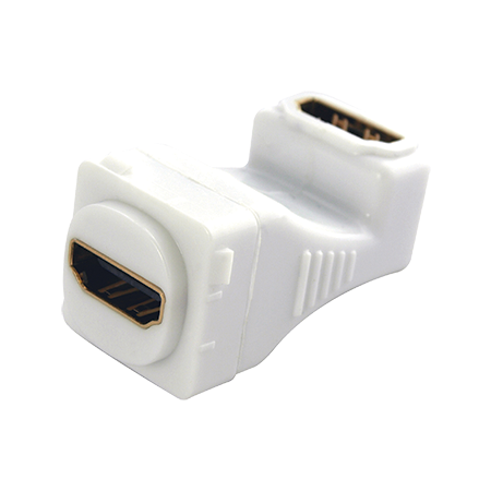 HDMI® to HDMI® Female Right Angle Insert (20 Pack)
