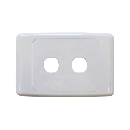2 Way Outlet Plate including 1 Blank Insert