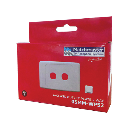 2 Way Outlet Plate including 1 Blank Insert