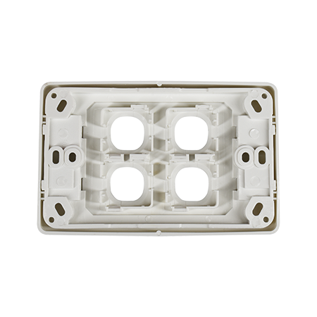 4 Way Outlet Plate including 3 Blank Inserts