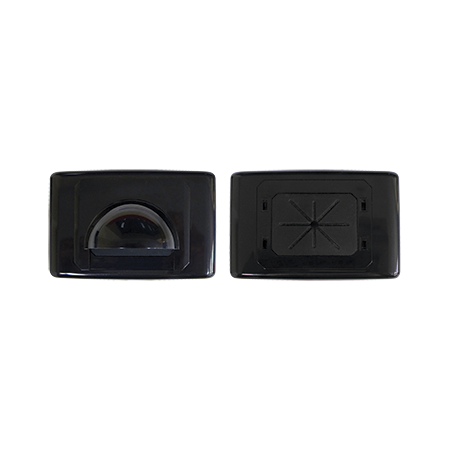 Large Bullnose Outlet Plate (Black)