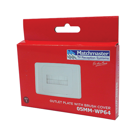 Outlet Plate with Brush Cover