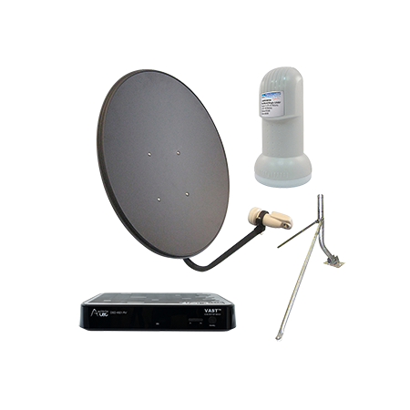 80cm Vast Satellite Kit including Dish, LNB, Mount and Vast STB