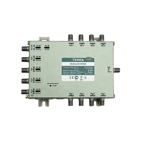 TERRA 5 Wire Multiswitch 5 In 8 Out Remote Powered