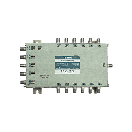 TERRA 5 Wire Multiswitch 5 In 12 Out Remote Powered