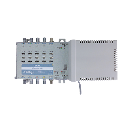 TERRA 5 Wire Amplifier 4 Satellite 1 Terrestrial Mains Powered