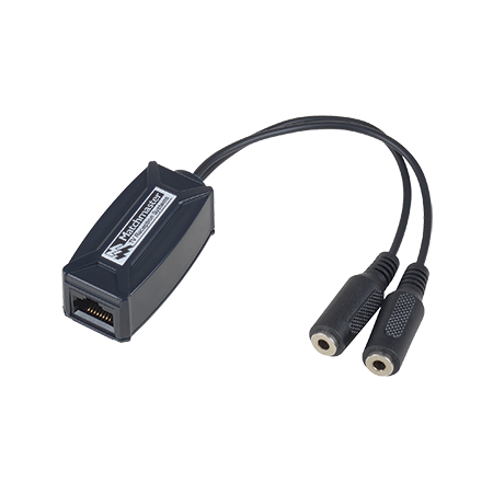 RJ45 Socket to 2x 3.5mm Socket (Mini Jack) IR Adaptor