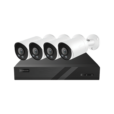 PoE Security Kit with 8CH 2TB AI NVR and 4 Bullet Cameras