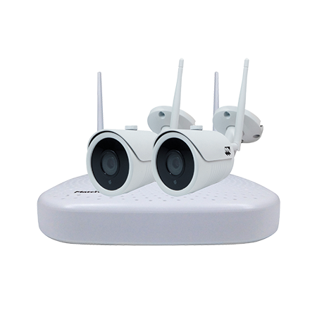 Wi-Fi Security 9CH NVR Kit with 2TB HDD, 2x 2MP Bullet