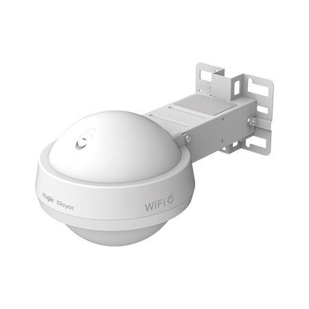 Wi-Fi 6 Outdoor Omnidirectional Access Point AX3000 802.11ax Dual Bands 2.97 Gbps with SFP Fibre Port