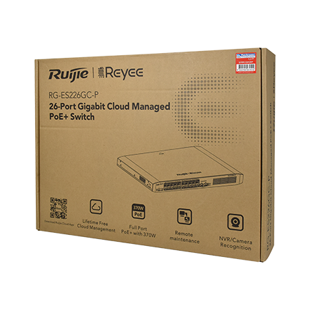 26 Port Gigabit Managed Network Switch (24 Port PoE, 2 SFP)