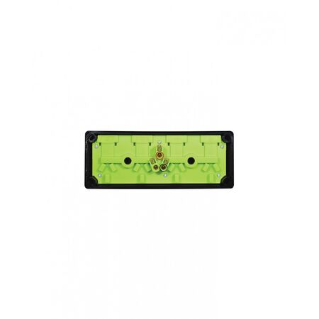 Puma - 4 Gang Fixed Power Point Double Pole 10A  Black x15 - PUBIG4BK