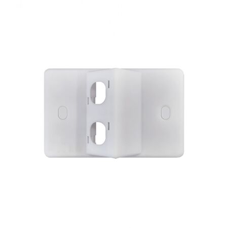 Puma -u00a0Plate Only Horizontal 2 Gang Angled Entries for Data Mechs Vandal Proof  x5 - PUPANG2GVP
