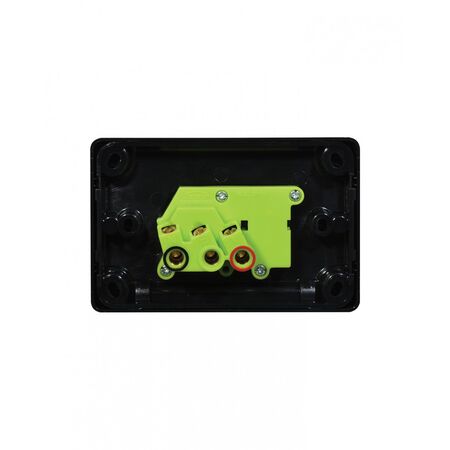 Puma - Power Point Switched 1 Gang, 15A 250V~  Black x10 - PUPP151GBK