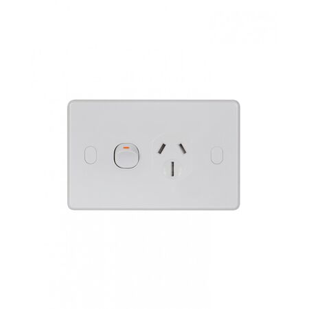 Puma - Power Point Switched 1u00a0Gang Double Pole Shuttered 15A 250V Vandal Proof  - PUPP151GVP