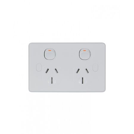 Puma -u00a0Power Point Double Pole Switched 2 Gang, 15A 250V~, Shuttered, Vandal Proof  x10 - PUPP152GVP