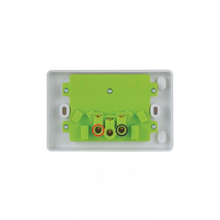 Puma -u00a0Power Point Double Pole Switched 2 Gang, 15A 250V~, Shuttered, Vandal Proof  x10 - PUPP152GVP