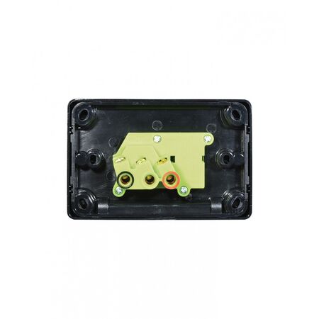 Puma - Power Point Switched 1 Gang, 10A 250V~  Black x10 - PUPP1GBK