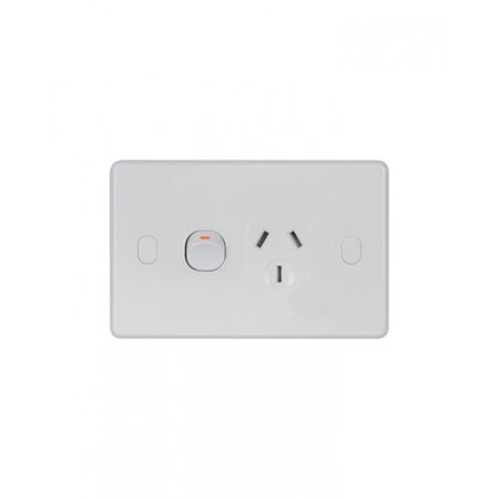 Puma - Power Point Switched 1u00a0Gang Double Pole Shuttered 10A 250V Vandal Proof  x10 - PUPP1GVP