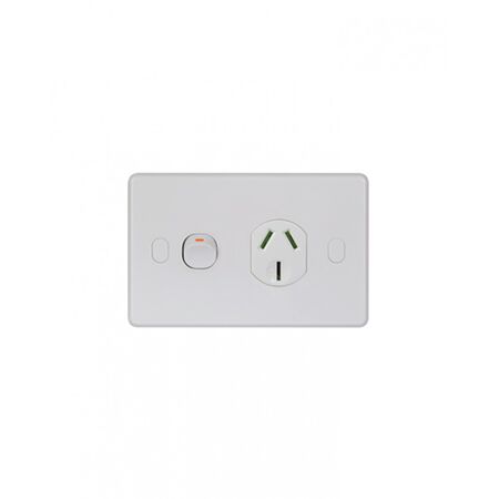 Puma -u00a0Power Point Switched, 1 Gang, Shuttered, Double Pole 20A 250V~ Vandal Proof  - PUPP201GVP