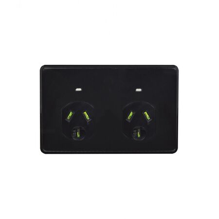 Puma -u00a0Power Point Auto Switched 2 Gang 10A 250V~  White x5 - PUPP2GAU