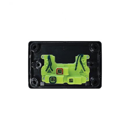 Puma -u00a0Power Point Auto Switched 2 Gang 10A 250V~  Black x5 - PUPP2GAUBK