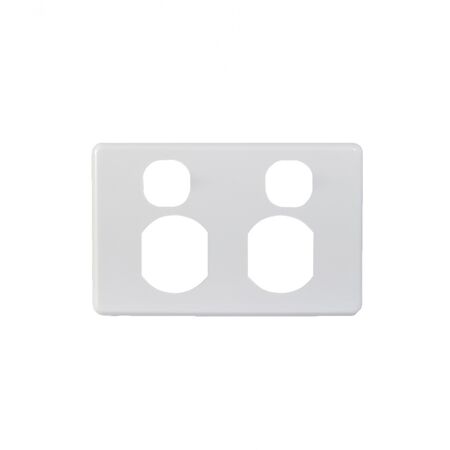 Puma -u00a0Power Point Switched 2 Gang 10A 250V Cover Only  x10 - PUPP2GCO