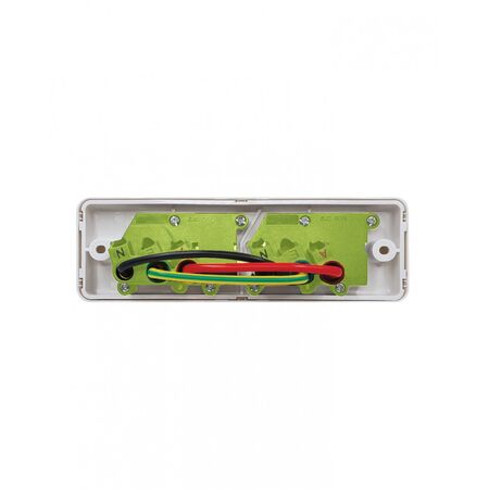 Puma -u00a0Power Point Switched 2 Gang, Skirting Mount, 10A 250V~  - PUPP2GSK