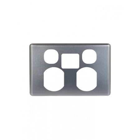 Puma - Power Point, USB Charger, Dual Fully Integrated Cover Brushed Aluminium  x16 - PUPP2USB2GCBA