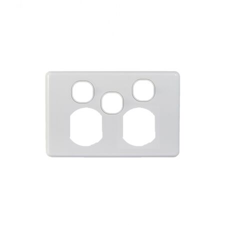 Puma -u00a0Power Point Switched 2 Gang 10A 250V with Extra Switch 16A Cover Only  x10 - PUPPSW2GCO
