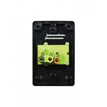 Puma - Power Point Switched Vertical 1 Gang, 10A 250V~  Black x5 - PUPPV1GBK